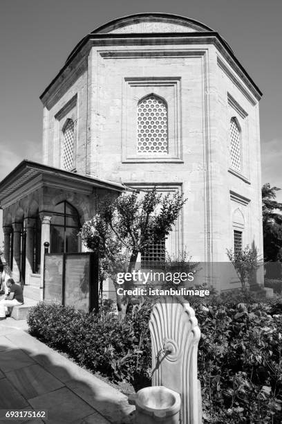 the mausoleum of hurrem sultan in suleymaniye cami - hurrem sultan stock pictures, royalty-free photos & images