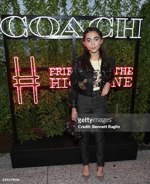Actress Rowan Blanchard attends the Coach and Friends of the High Line Summer Party at High Line on June 6, 2017 in New York City.