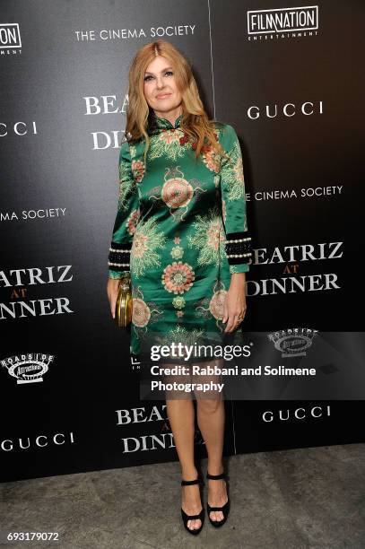 Connie Britton attenda Gucci & The Cinema Society Host A Screening Of Roadside Attractions' "Beatriz At Dinner" - Arrivals at Metrograph on June 6,...