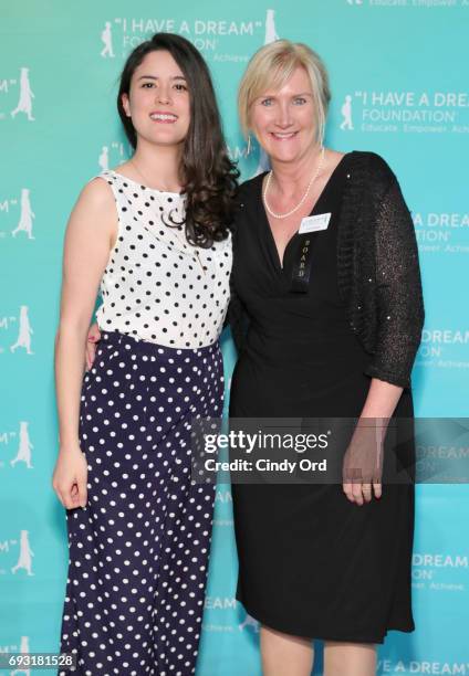 Board member Lori Canova and guest attend Spirit of the Dream Gala at Intrepid Sea-Air-Space Museum on June 6, 2017 in New York City.