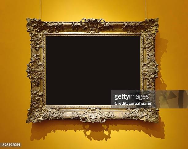 retro picture frame - renaissance stock pictures, royalty-free photos & images