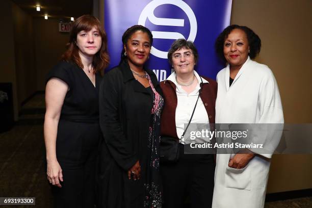 Director Kate Whoriskey, playwright Lynn Nottage, president of the ERA Coalition Jessica Neuwirth and journalist Carol Jenkins attend 'ERA...