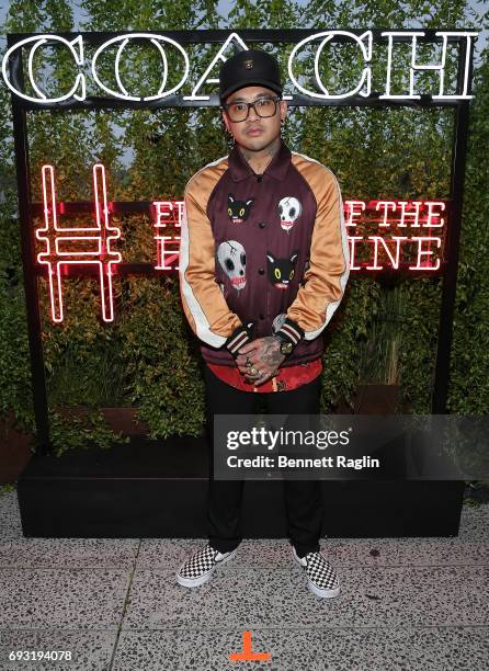 Tatoo artist Jonboy attends the Coach and Friends of the High Line Summer Party at High Line on June 6, 2017 in New York City.