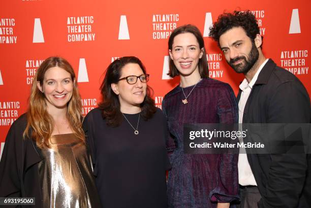 Clare Lizzimore, Gayle Taylor Upchurch, Rebecca Hall and Morgan Spector attends the Opening Night of the Atlantic Theater Company's New York Premier...