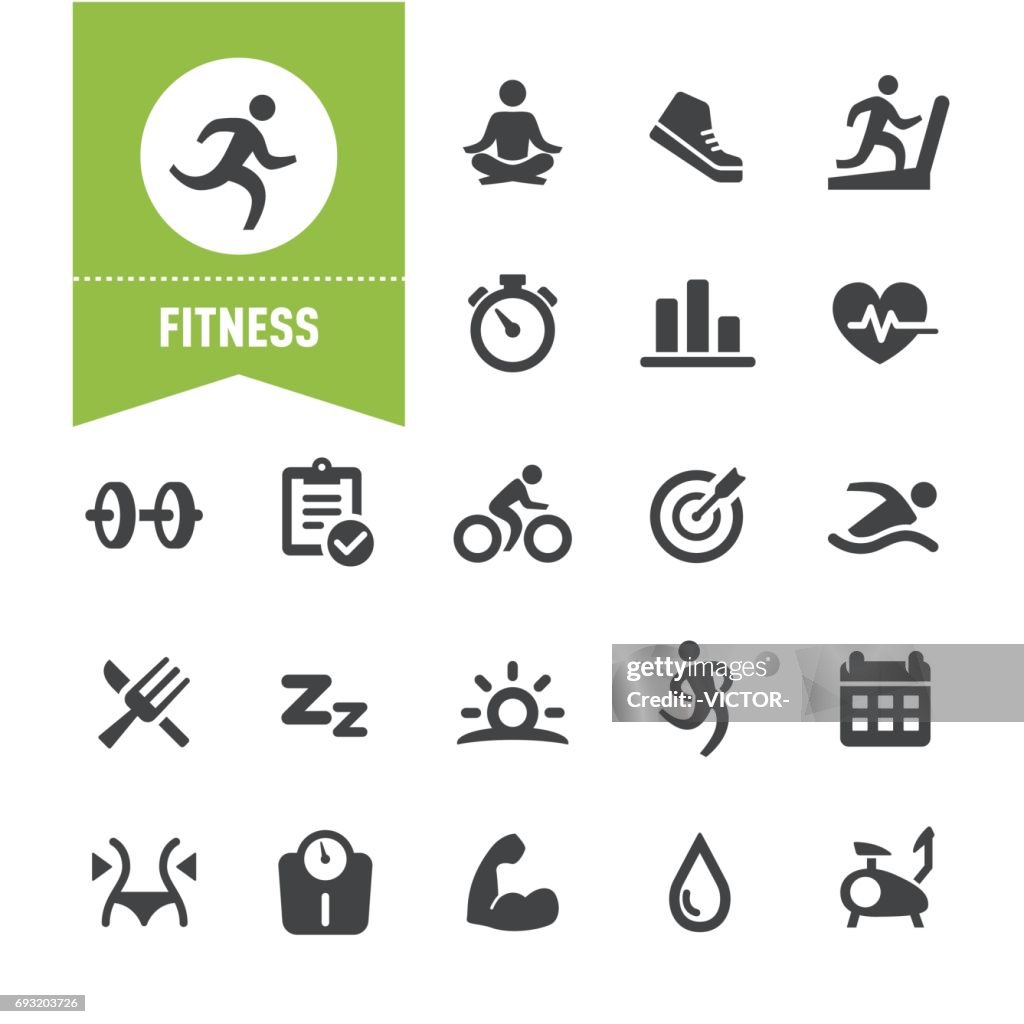 Iconos de fitness - serie especial