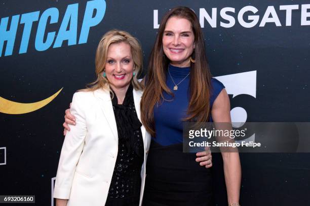 Ali Wentworth and Brooke Shields attend "Nightcap" Season 2 New York Premiere Party at Crosby Street Hotel on June 6, 2017 in New York City.