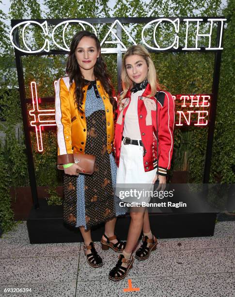 Sophie Bickley and Charlotte Bickley attend the Coach and Friends of the High Line Summer Party at High Line on June 6, 2017 in New York City.