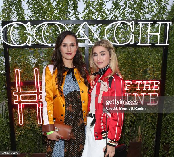 Sophie Bickley and Charlotte Bickley attend the Coach and Friends of the High Line Summer Party at High Line on June 6, 2017 in New York City.