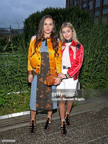 Sophie Bickley and Charlotte Bickley attend the Coach and Friends of the High Line Summer Party at High Line on June 6, 2017 in New York City.