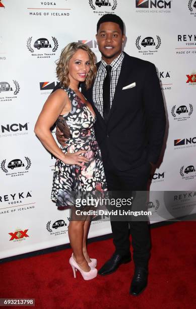 Actor Pooch Hall and wife Linda Hall attend the 18th Annual Golden Trailer Awards at the Saban Theatre on June 6, 2017 in Beverly Hills, California.