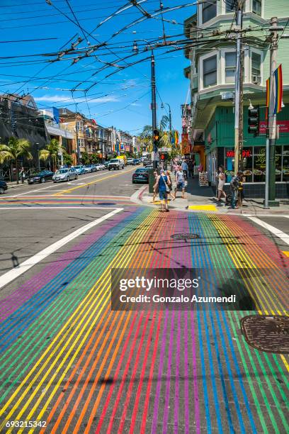 the castro district at san francisco - castro district stock pictures, royalty-free photos & images