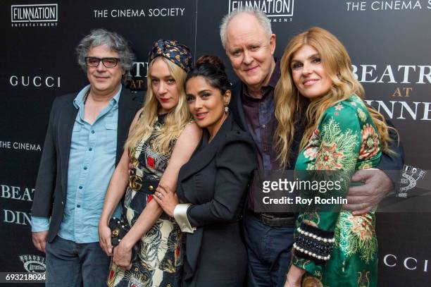 Miguel Arteta, Chloe Sevigny, Salma Hayek, John Lithgow, and Connie Britton attend the Gucci & The Cinema Society host a screening of roadside...