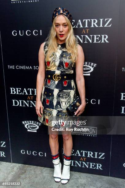 Chloe Sevigny attends the Gucci & The Cinema Society host a screening of roadside attractions "Beatriz At Dinner" at Metrograph on June 6, 2017 in...