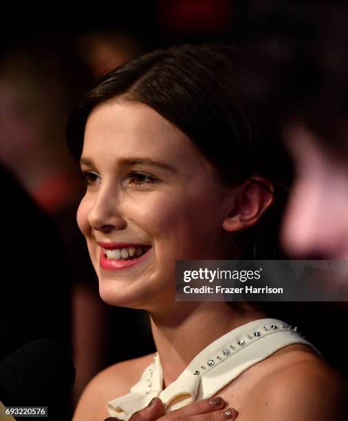 Actress Millie Bobby Brown attends Netflix's 'Stranger Things' For Your Consideration event at Netflix FYSee Space on June 6, 2017 in Beverly Hills,...