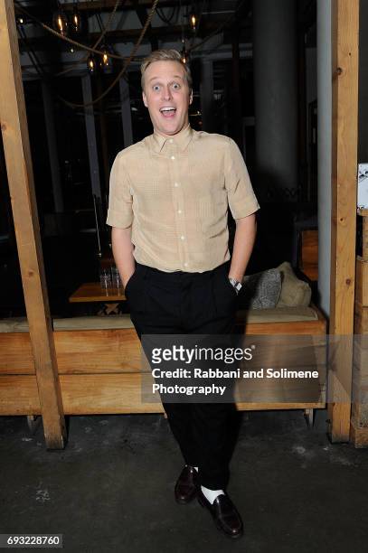 John Early attends the Gucci & The Cinema Society Host A Screening Of Roadside Attractions' "Beatriz At Dinner" - After Party at Mr. Purple on June...