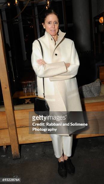 Julie Taymor attends the Gucci & The Cinema Society Host A Screening Of Roadside Attractions' "Beatriz At Dinner" - After Party at Mr. Purple on June...