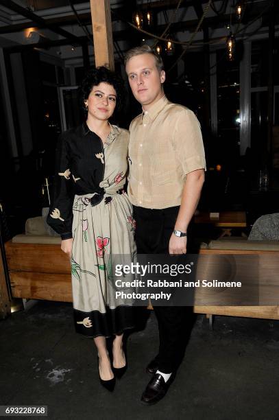 Alia Shawkat and John Early attends the Gucci & The Cinema Society Host A Screening Of Roadside Attractions' "Beatriz At Dinner" - After Party at Mr....