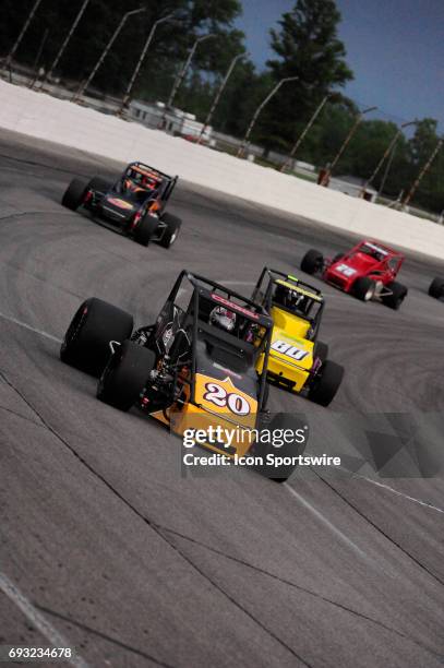 Jerry Coons Jr Gene Nolen Racing races in the Carb Night Classic United States Auto Club Silver Crown Champ Car Series 100-lap feature, Friday, May...