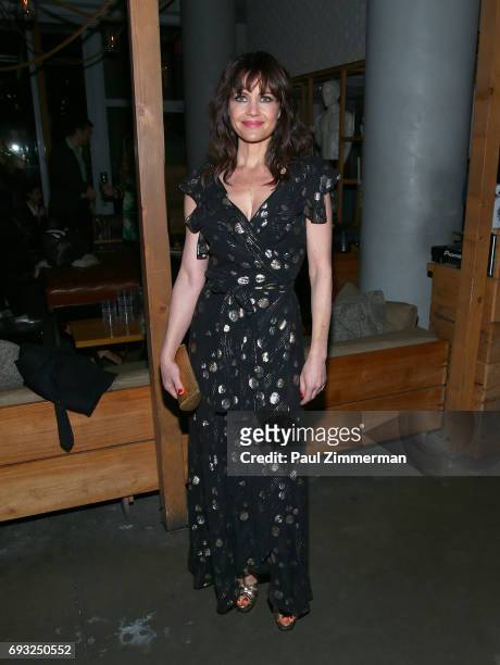 Carla Gugino attends the Gucci & The Cinema Society after party of Roadside Attractions' "Beatriz At Dinner" at Mr. Purple on June 6, 2017 in New...