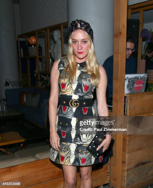 Chloe Sivigny attends the Gucci & The Cinema Society after party of Roadside Attractions' "Beatriz At Dinner" at Mr. Purple on June 6, 2017 in New...