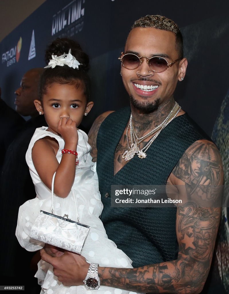 Premiere Of Riveting Entertainment's "Chris Brown: Welcome To My Life" At L.A. LIVE