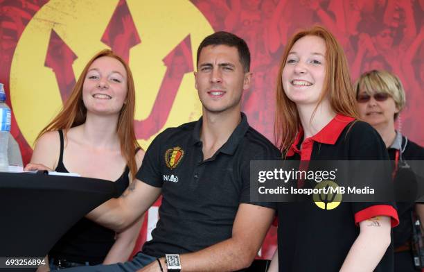 Brussels , Belgium / Training and Family Day Red Devils /"nSigning session"nEden HAZARD"nPicture Vincent Van Doornick / Isosport