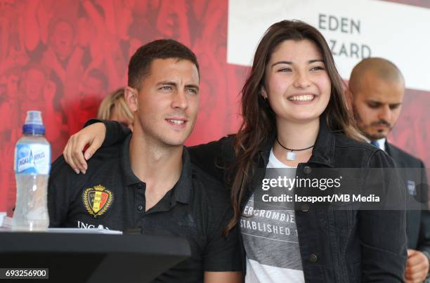 Brussels , Belgium / Training and Family Day Red Devils /"nSigning session"nEden HAZARD"nPicture Vincent Van Doornick / Isosport