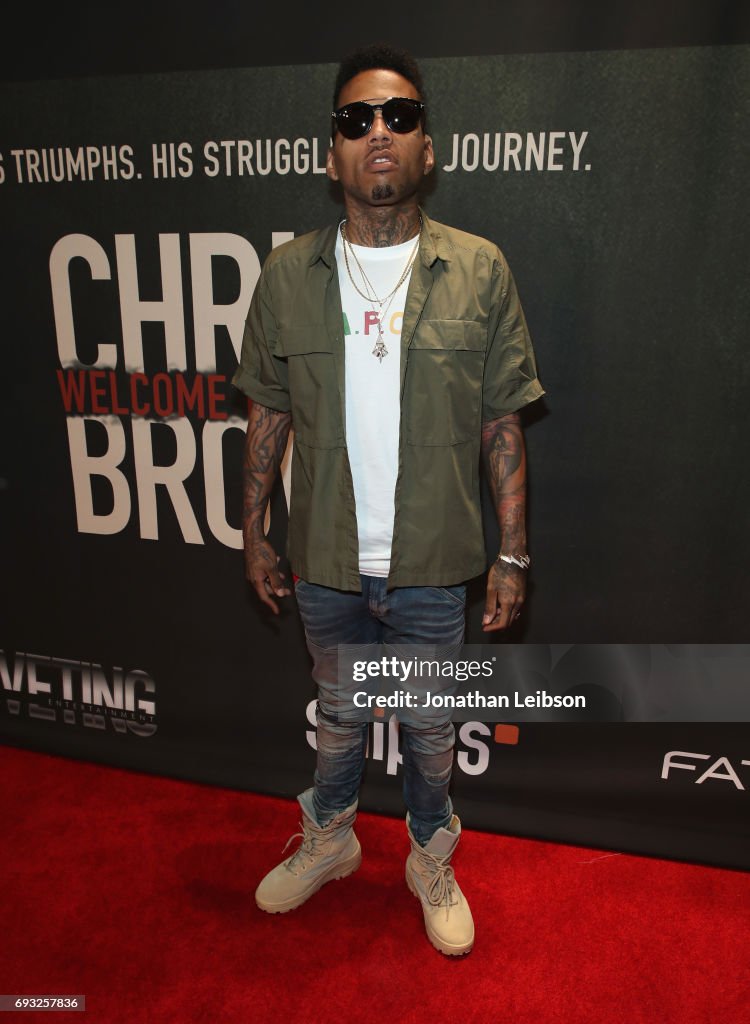 Premiere Of Riveting Entertainment's "Chris Brown: Welcome To My Life" At L.A. LIVE