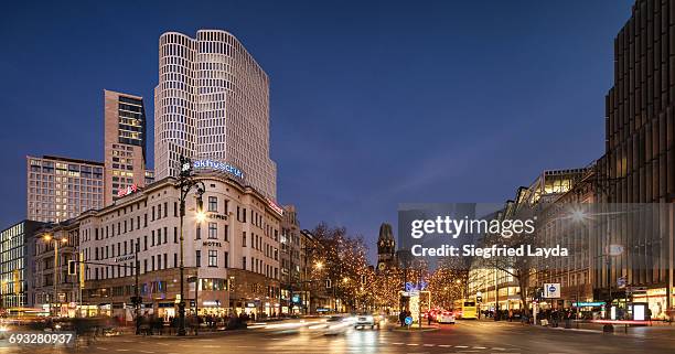 berlin kurfuerstendamm - kurfurstendamm foto e immagini stock