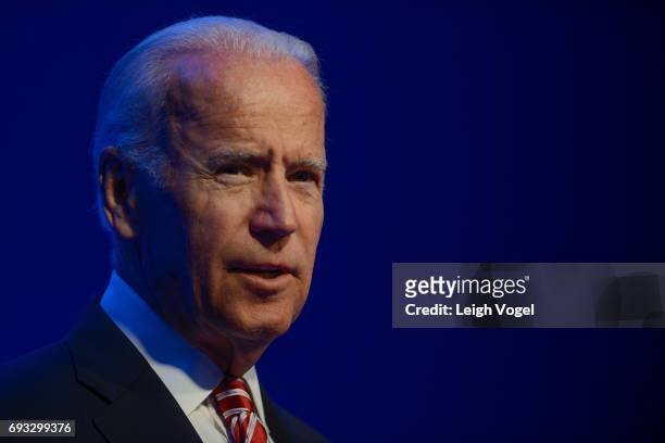 Former Vice President of the United States Joseph Biden speaks during the Concordia Europe Summit on June 7, 2017 in Athens, Greece.