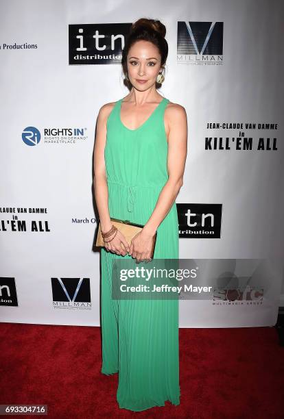 Actress Autumn Reeser attends the premiere of Destination Films' 'Kill 'em All' at Harmony Gold on June 6, 2017 in Los Angeles, California.