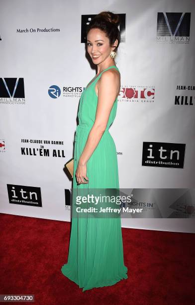 Actress Autumn Reeser attends the premiere of Destination Films' 'Kill 'em All' at Harmony Gold on June 6, 2017 in Los Angeles, California.