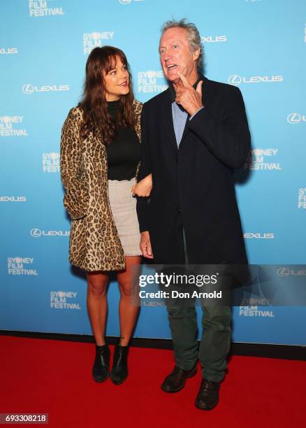 Matilda Brown and Bryan Brown arrive ahead of the Sydney Film Festival Opening Night Gala at State Theatre on June 7, 2017 in Sydney, Australia.