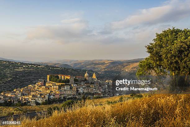 view of ragusa ibla - ragusa sicily stock pictures, royalty-free photos & images