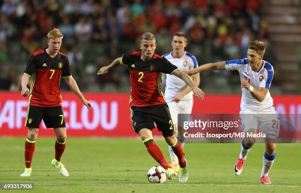 Brussels , Belgium / International friendly game : Belgium v Czech Republic /"nKevin DE BRUYNE - Toby ALDERWEIRELD - Milan SKODA"nPicture by Vincent...