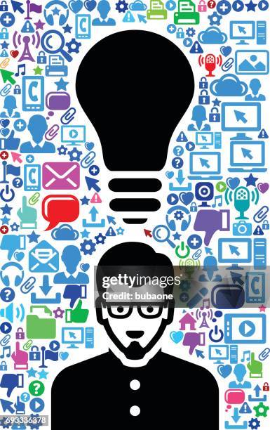 man technology web vector background pattern - ipad portrait stock illustrations