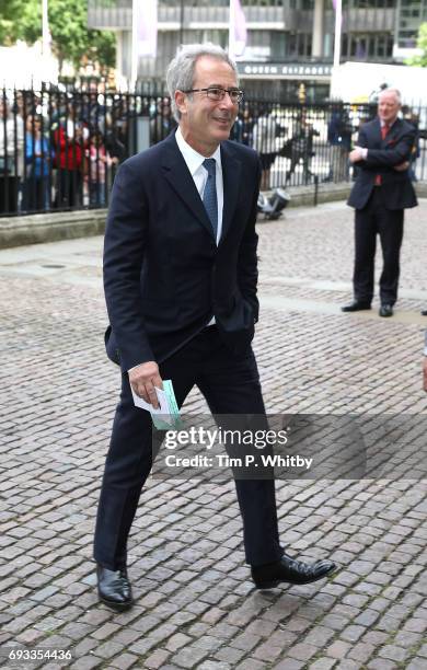 Ben Elton attends a memorial service for comedian Ronnie Corbett at Westminster Abbey on June 7, 2017 in London, England. Corbett died in March 2016...