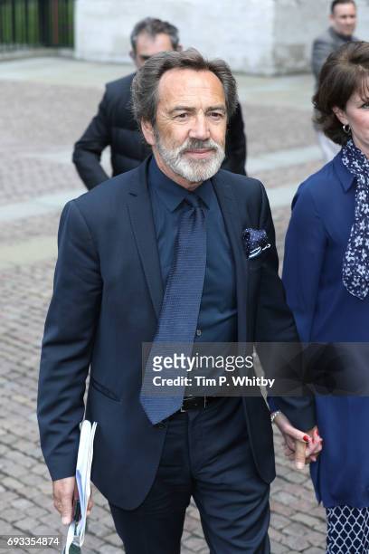 Robert Lindsay attends a memorial service for comedian Ronnie Corbett at Westminster Abbey on June 7, 2017 in London, England. Corbett died in March...