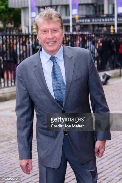 Michael Crawford attends a memorial service for comedian Ronnie Corbett at Westminster Abbey on June 7, 2017 in London, England. Corbett died in...