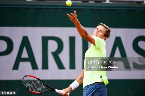 Matteo Martineau during day 11 of the French Open at Roland Garros on June 7, 2017 in Paris, France.