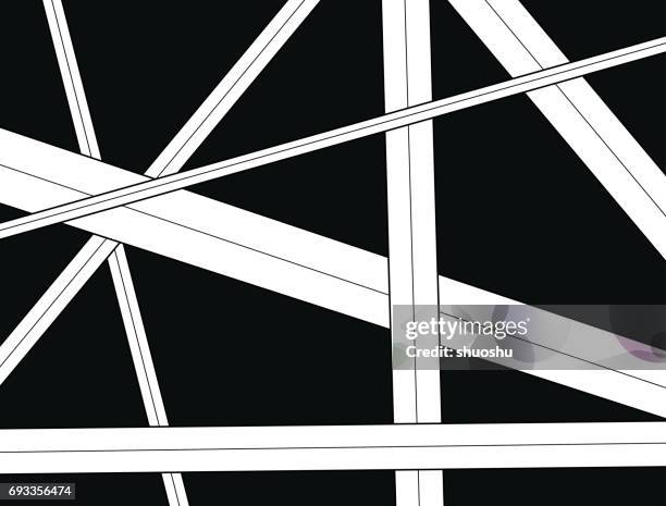 freeway pattern background - highway bridge stock illustrations