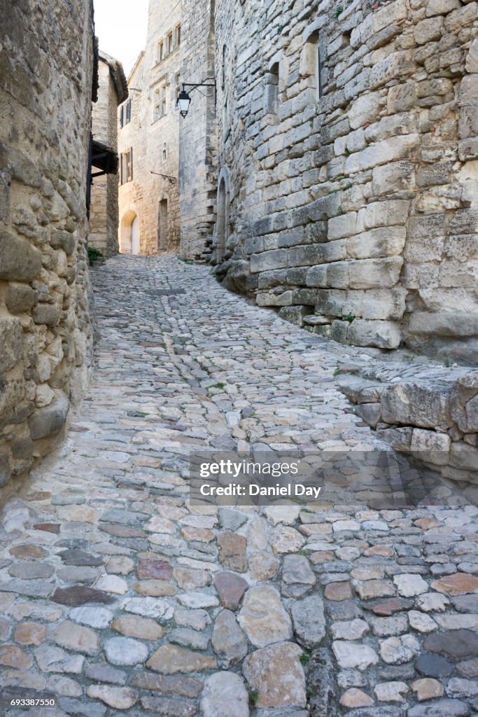 Cobbled pathway, France
