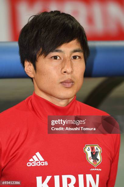 Kohei Kato of Japan looks on during the international friendly match between Japan and Syria at Tokyo Stadium on June 7, 2017 in Chofu, Tokyo, Japan.