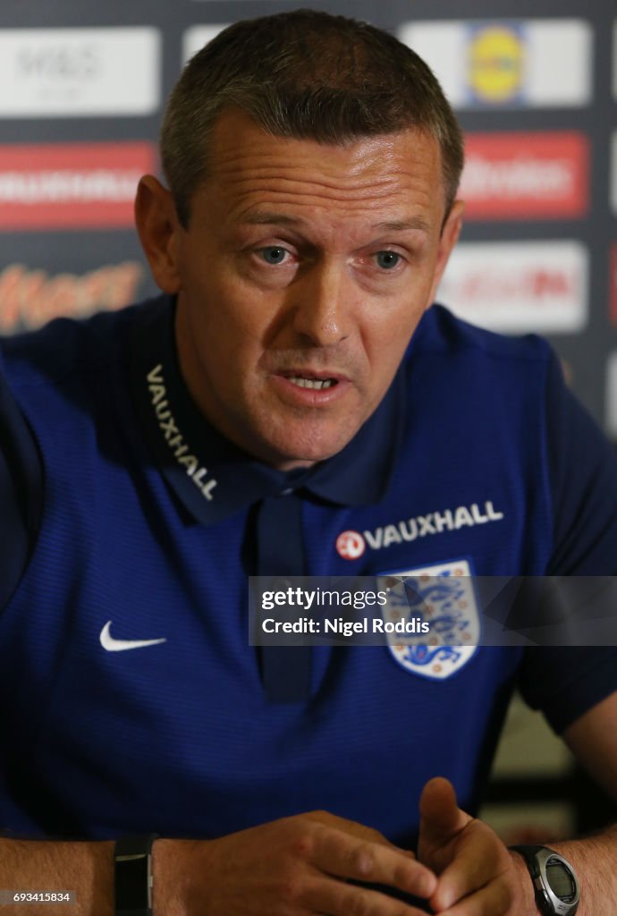 England U21 Training Session and Press Conference