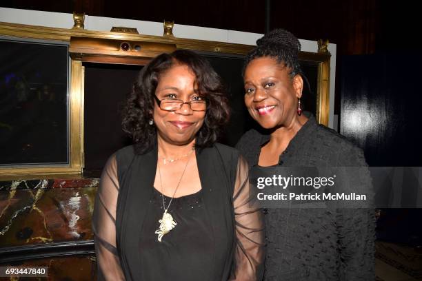 Qubilah Shabazz and Robin Hickman attend the Gordon Parks Foundation Awards Dinner & Auction at Cipriani 42nd Street on June 6, 2017 in New York City.