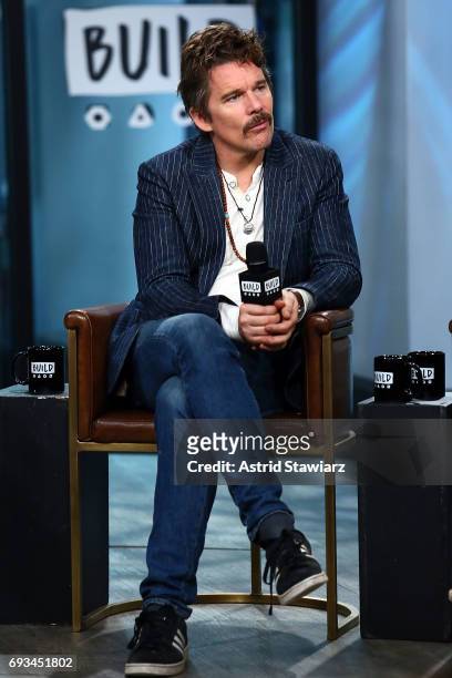 Actor Ethan Hawke discusses "Maudie" at Build Studio on June 7, 2017 in New York City.
