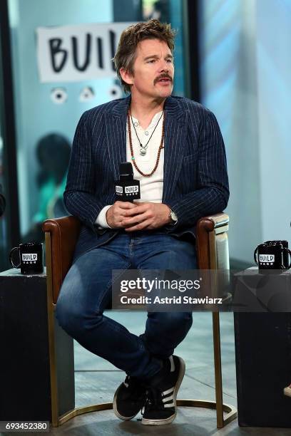 Actor Ethan Hawke discusses "Maudie" at Build Studio on June 7, 2017 in New York City.