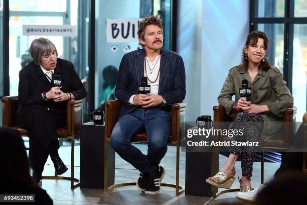 Director Aisling Walsh and actors Ethan Hawke and Sally Hawkins discuss "Maudie" at Build Studio on June 7, 2017 in New York City.
