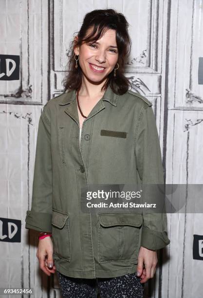 Actress Sally Hawkins discusses "Maudie" at Build Studio on June 7, 2017 in New York City.