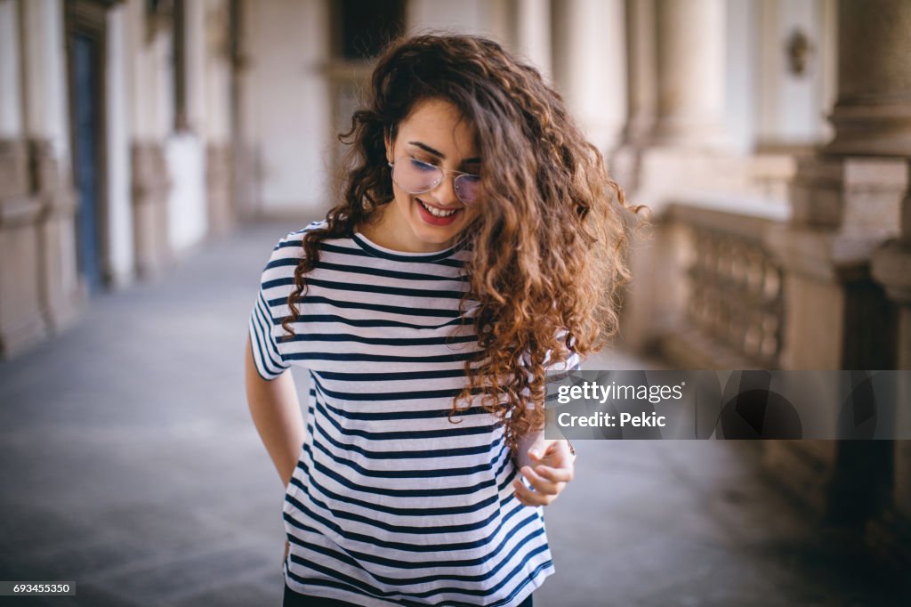 Confident in her healthy hair